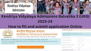 How To Apply KVS Kendriya Vidyalaya ONLINE Admission 202021 in Telugu  KVS ONLINE APPLICATION FORM [upl. by Kersten]