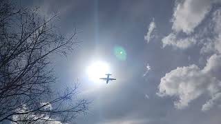 Coast Guard plane flying over Gibson Ranch Park Elverta March 10 2024 [upl. by Artema]