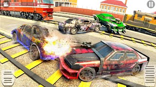 Train Derby Demolition Car Destruction Sim  Gameplay3 [upl. by Gardel]