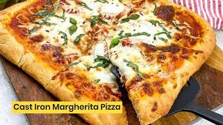 Cast Iron Margherita Pizza  How to Make it at Home [upl. by Swane]