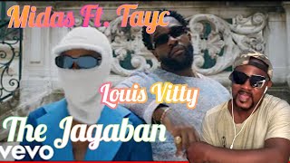 Midas The Jagaban  Louis Vitty Official Music Video ft Tayc REACTION [upl. by Foah]