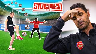 MIKEL ARTETA RATES THE SIDEMENS FOOTBALL ABILITY [upl. by Ainex630]