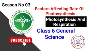 Factors Affecting Photosynthesis Class 6 Science  Season 03  Episode 02  Live Sessions 202425 [upl. by Otrevlig385]