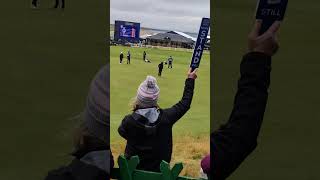 Albane Valenzuela amp Lottie woad On the 18th Green Sunday AIG Womans golf St Andrews 20244 [upl. by Aivekal]