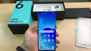 Oppo Reno 6 Pro 5G Unboxing  First Boot Up Arctic Blue [upl. by Oirelav]