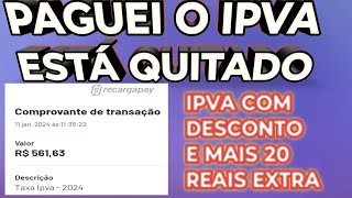 Como pagar IPVA 2024 pelo celular [upl. by Akkim]