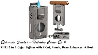 XIFEI 5 in 1 Torch Lighter  Unboxing Review cigarstyle cigarshow cigaraccessories tobacco [upl. by Narmis]