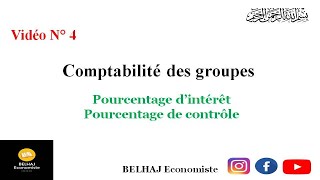 Comptabilité des groupes  Pourcentage d’intérêt PI  Pourcentage de contrôle PC [upl. by Rifkin]