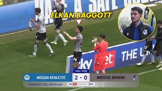 Elkan Baggott vs Wigan  Pertandingan Terakhir Sebelum Kembali Ke Ipswich Town [upl. by Eerhs]