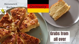 Bienenstich Kuchen  Desserts from around the world Germany [upl. by Aliuqehs130]