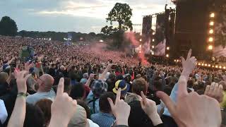 Liam Gallagher Knebworth Return Intro and Hello Live UK C’Mon Ya Know Tour Friday Night One [upl. by Hubsher15]