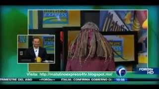 El Reporteronte los saluda quotQuiobole bola de ojetesquot Matutino Express FOROtv [upl. by Bratton]