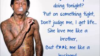 Nicki Minaj High School feat Lil Wayne Clean Lyric Video [upl. by Vezza328]