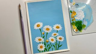 Flower painting tutorialacrylic painting tutorial acrylic painting for beginners [upl. by Atwekk]