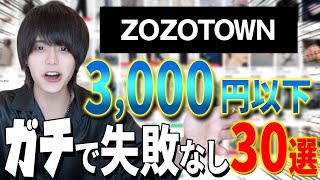 【金欠さん必見】3000円以下厳選ZOZOTOWNオススメアイテム【超プチプラ企画】 [upl. by Ennavoj]