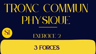 exercice 2 contrôle équilibre dun corps solide soumis 3 forces تصحيح امتحان توازن جسم خاضع 3 قوى [upl. by Grosmark]