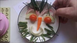 Kochen mit Regi 1 Gemüsegesicht Lets cook with Regi 1 A Face of Vegetables [upl. by Markos]