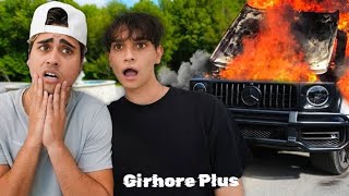 Dobre Brothers  Our Brothers Car EXPLODED 😭💔  ivanita lomeli  LucasandMarcus [upl. by Dowzall]