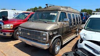 I Found this Abandoned 1984 GMC G20 Conversion Van at Copart Will it run [upl. by Iclehc]