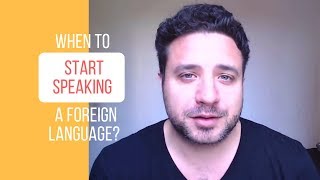 When to start speaking a foreign language [upl. by Nagaem720]