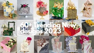 60 Trending New Cake designs 2023  Square cake designs  Square Cake decorating ideas [upl. by Fleece163]