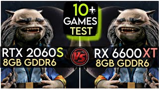 RTX 2060 SUPER vs RX 6600 XT  Test In 10 Games  Which Is Best [upl. by Larentia]