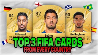 Top 3 FIFA Cards From Every Country  Part 1 [upl. by Eleahcim447]