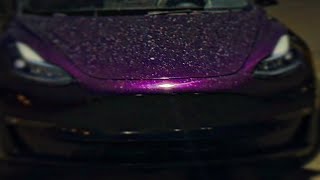 Tesla model 3 light show [upl. by Yeclek790]