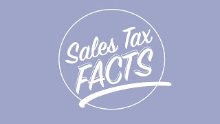 Sales Tax Facts Pt 1 [upl. by Kehr803]