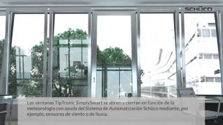 Herraje para ventanas de aluminio Schüco TipTronic SimplySmart [upl. by Damal]