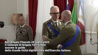 Bari Brigata Pinerolo Yuri Grossi Nuovo comandante unità digitalizzata dell Esercito Italiano [upl. by Anni]