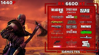 RX 6600 XT in 2023  30 Games Tested at 1440P🔥 [upl. by Dorice604]