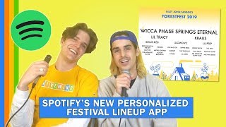 Custom Festival Lineups Based on our Spotify History [upl. by Coulombe846]