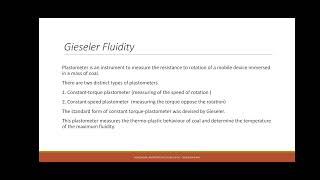 Rheological Properties of Coking coal Fluidity [upl. by Mcwherter]