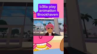 b3lla play animation Brookhaven pink x red x white [upl. by Yllatan]