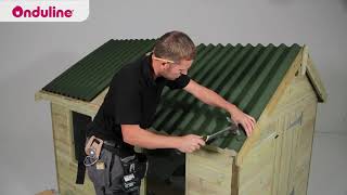 How to install ONDULINE CLASSIC corrugated roof sheets [upl. by Ware]