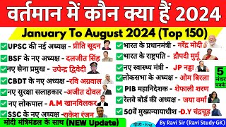 वर्तमान में कौन क्या है 2024  vartman me kon kya hai 2024  Current affairs 2024 Wartman mein kaun [upl. by Carole]