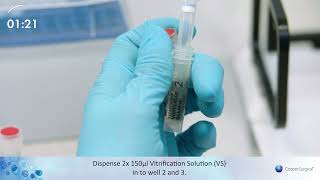 Oocyte Vitrification Protocol CE ART8026 [upl. by Enimaj]