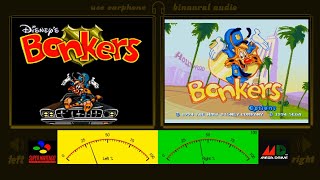 Bonkers Super Nintendo vs Bonkers Mega Driveside by side comparison graphics [upl. by Younger]