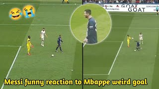 Mbappé steals the ball from Lorient Keeper and scored goal  Messi amp World reaction on this😭😂 [upl. by Kier]