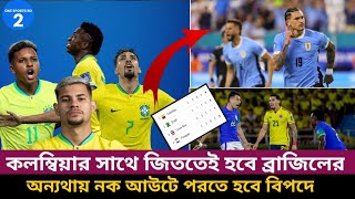 কলম্বিয়ার বিপক্ষে জিততেই হবে ব্রাজিলের 💥 Brazil vs Colombia preview । Copa America 2024 [upl. by Ashwin]