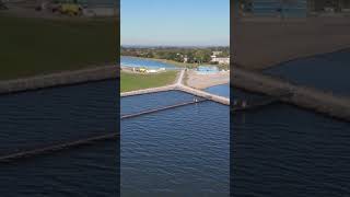 strandpaviljoen drone reuring 5oktober strand hoorn bouw eten restaurant paviljoen [upl. by Norrag432]