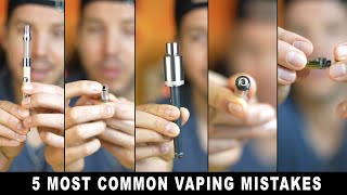 HoneyStick Tutorial on 5 Most Common Vaping Mistakes like turning vape pen onoff or fill cartridge [upl. by Blas43]