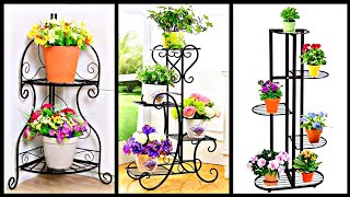 Unique 50 Flower Pot Modern Design Metal Stand  Metal Flower Pot Stand Designs 2021 [upl. by Latsyek]