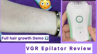 LIVE DEMO ON HAND❗️❗️VGR epilator Honest Review 🤑watch till the end❤️vgrofficialepilatorreview [upl. by Lehcsreh854]