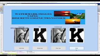 Image Watermarking Using DCT [upl. by Schroeder]