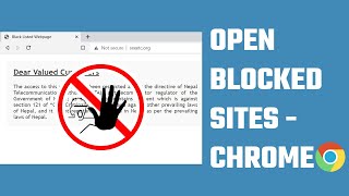 How to access blocked websites with google Chrome unblock blocked websites  2023 [upl. by Elik]