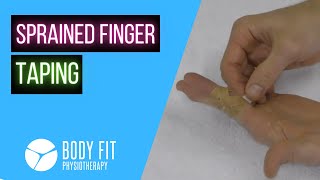 Sprained Finger Taping I How to Tape Your Sprained Finger [upl. by Artim]