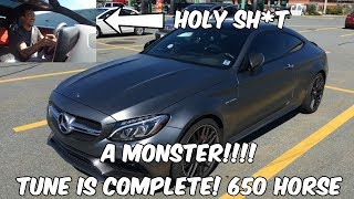 OMG My New 650 Horsepower 2018 C63s Coupe Tune Complete [upl. by Earej]