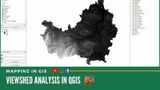 Viewshed Analysis in Qgis  Mapping in GIS [upl. by Kus]